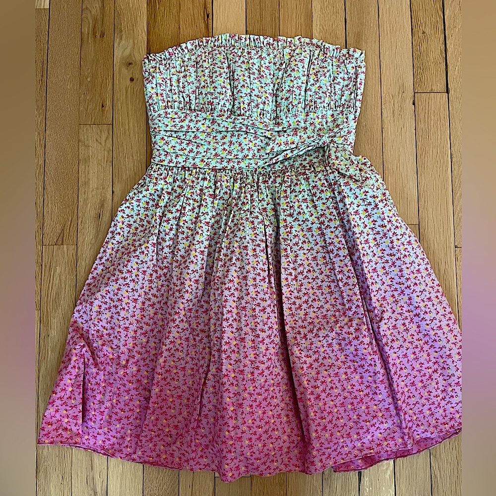 Betsey Johnson strapless party dress size small vintage y2k